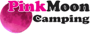 pink moon camping logo