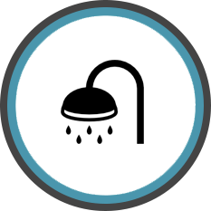 mobile shower icon icon